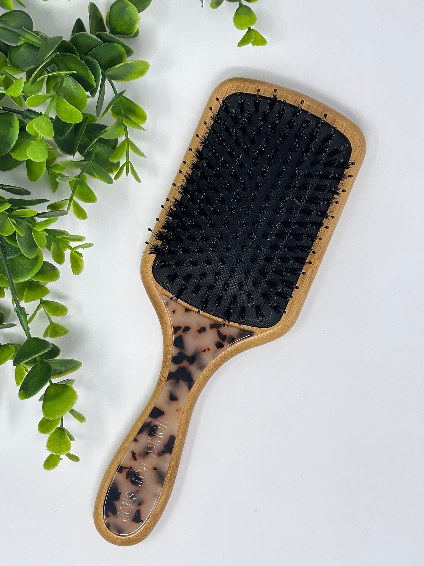 Tortoise Boar Bristle Hair Brush