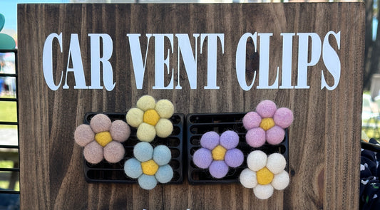 Flower Car Vent Clips
