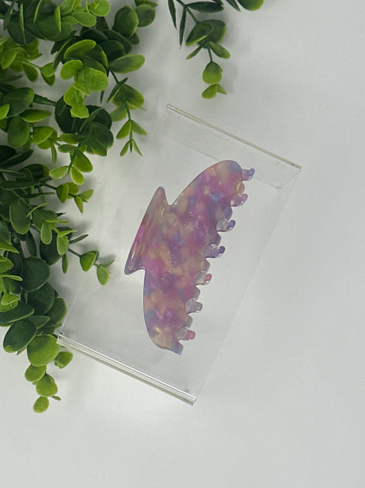 Cotton Candy Round Claw Clip