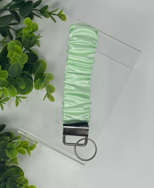 Mint Satin Keychain Lanyard