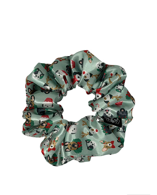 Christmas Pups Satin