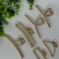 Gold Metal Claw Clips