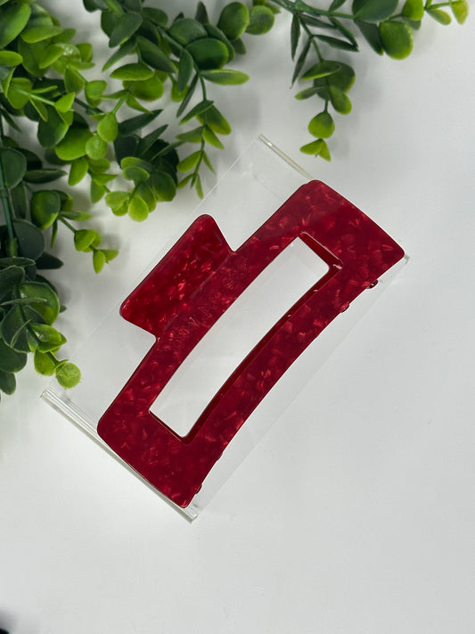 Red XL Claw Clip