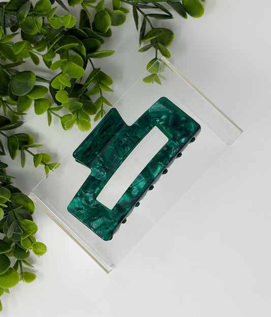 Emerald Luxury Claw Clip