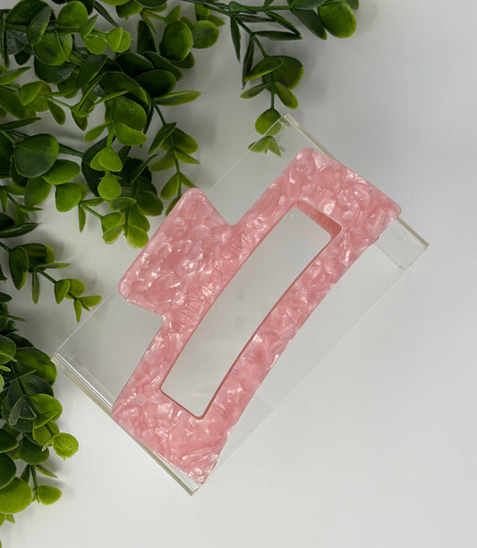 Blush XL Luxury Claw Clip