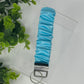 Powder Blue Satin Keychain Lanyard