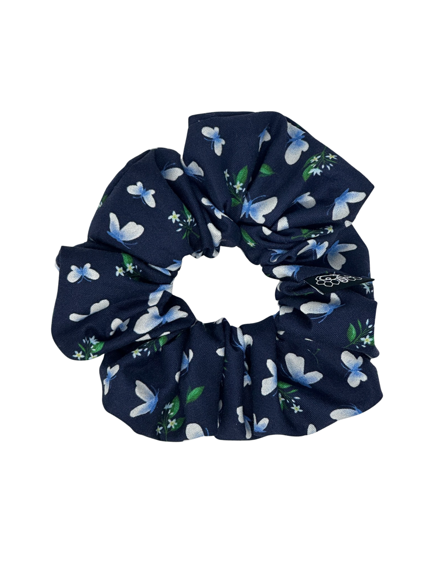 Navy Butterflies Pet Bandanas