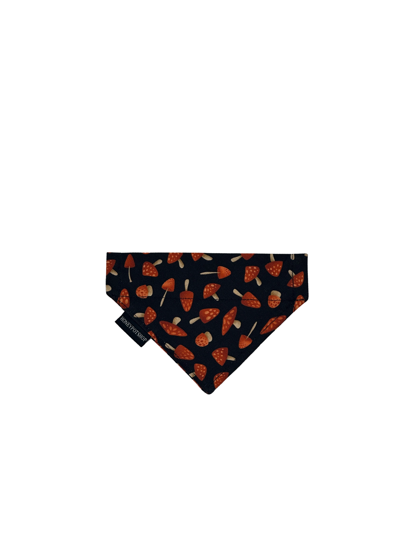 Mushroom (Black) Pet Bandanas