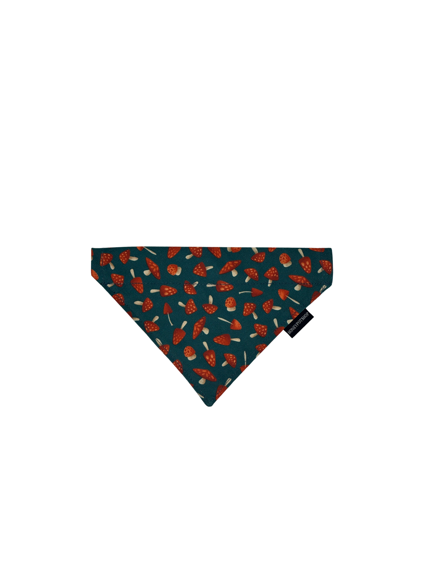 Mushroom (Teal) Pet Bandanas