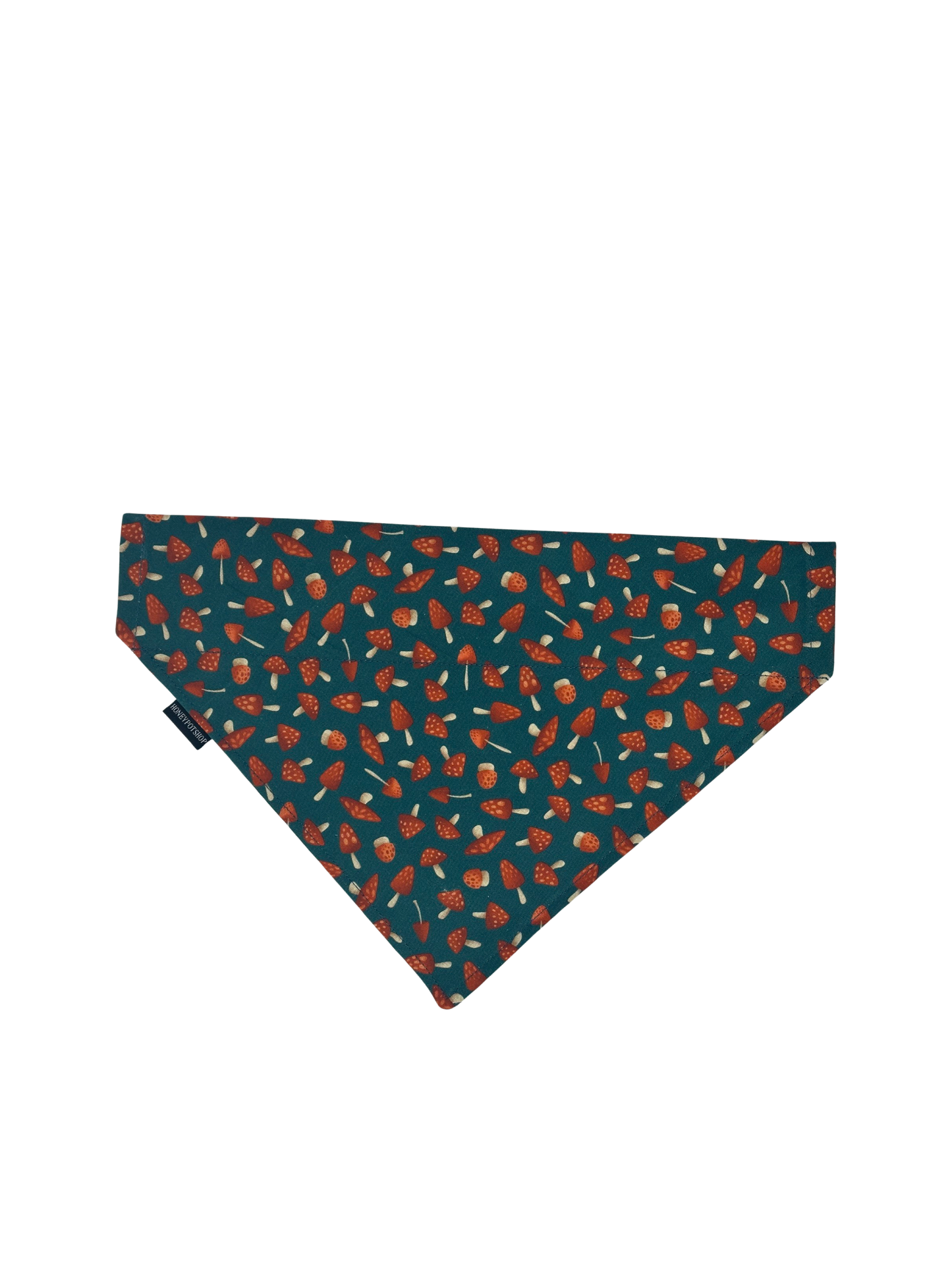 Mushroom (Teal) Pet Bandanas