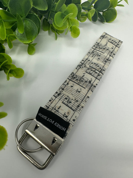 Music Sheet Keychain Lanyard