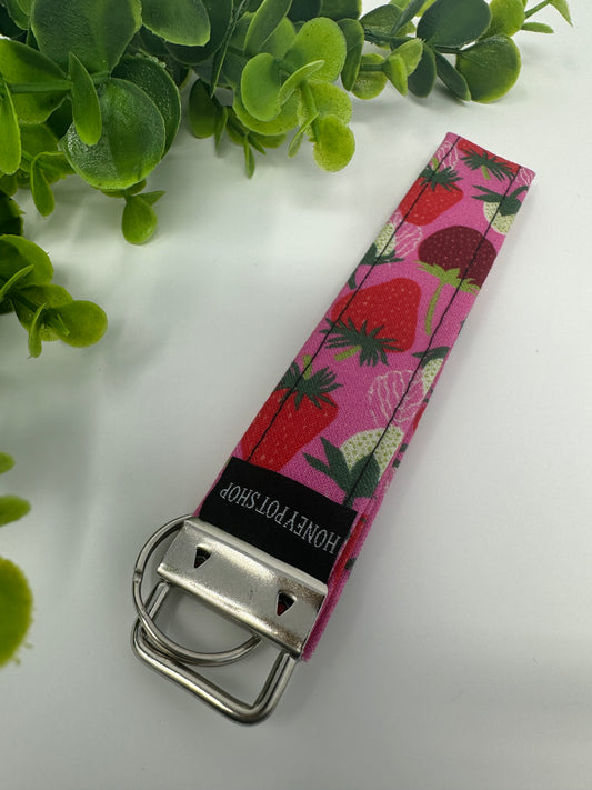 Strawberry Keychain Lanyard