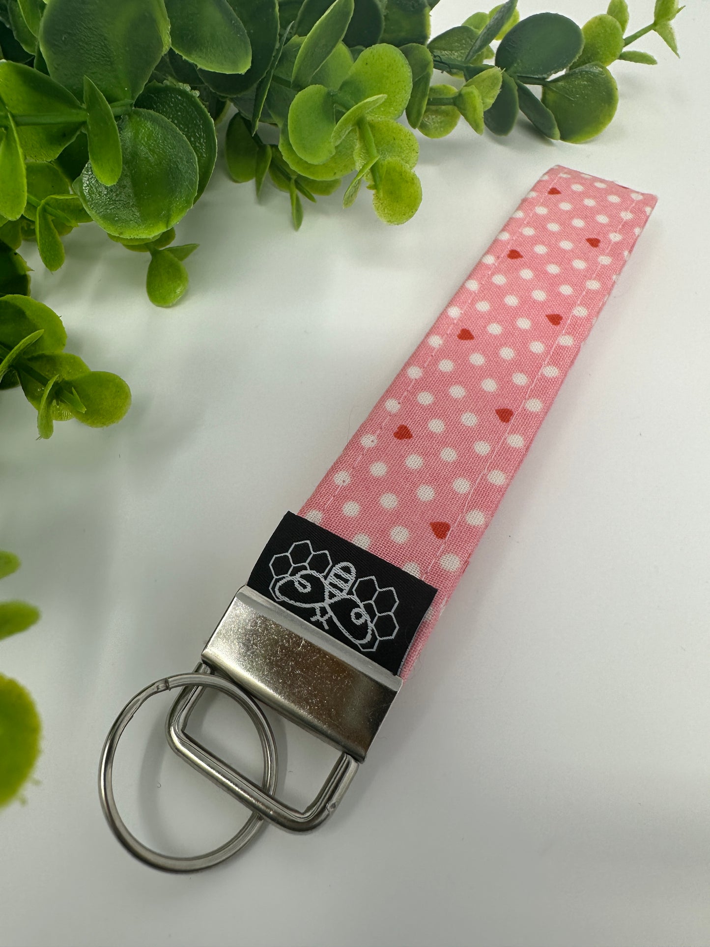 Pink Dot Keychain Lanyard