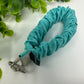 Turquoise Satin Keychain Lanyard