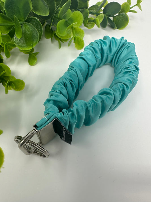 Turquoise Satin Keychain Lanyard