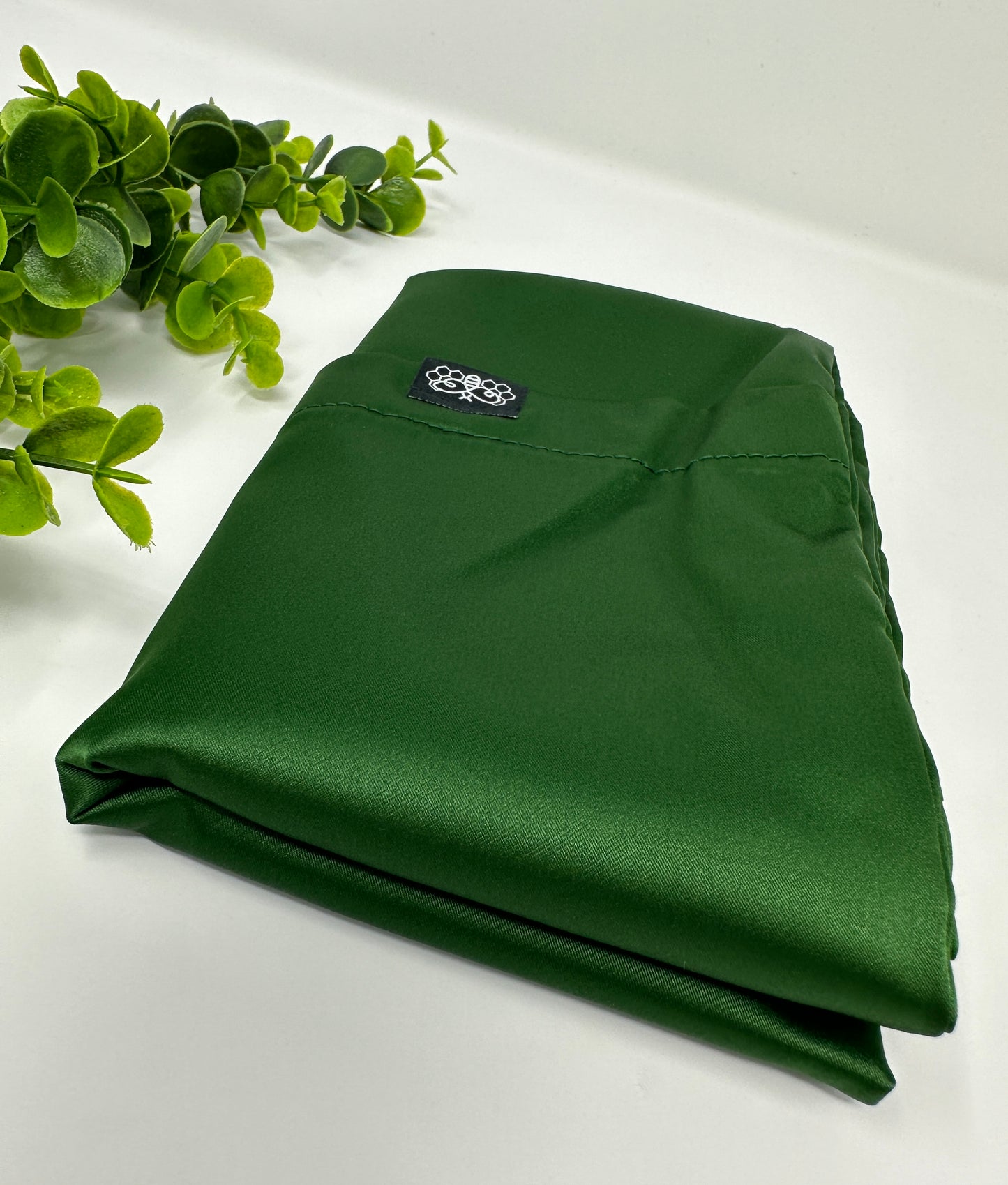 Forrest Green Satin Pillowcase