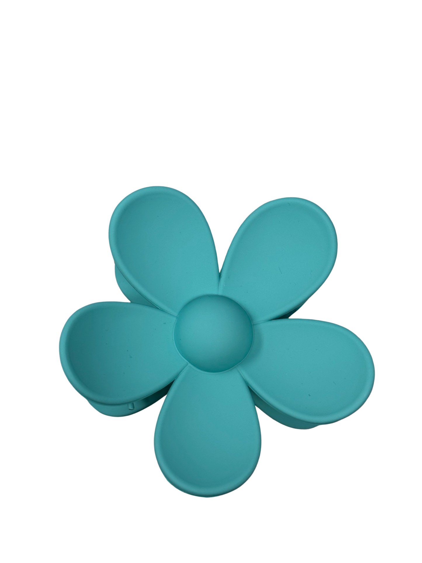 Teal Flower Clip