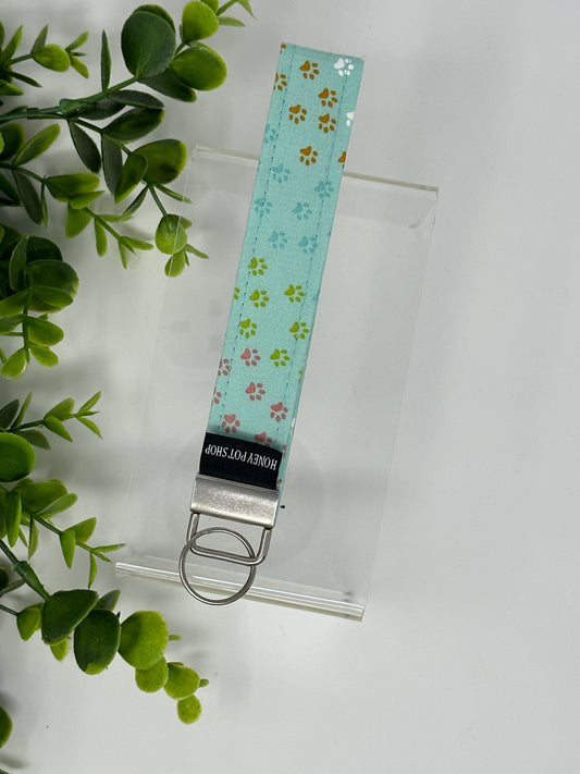 Paw Print Keychain Lanyard