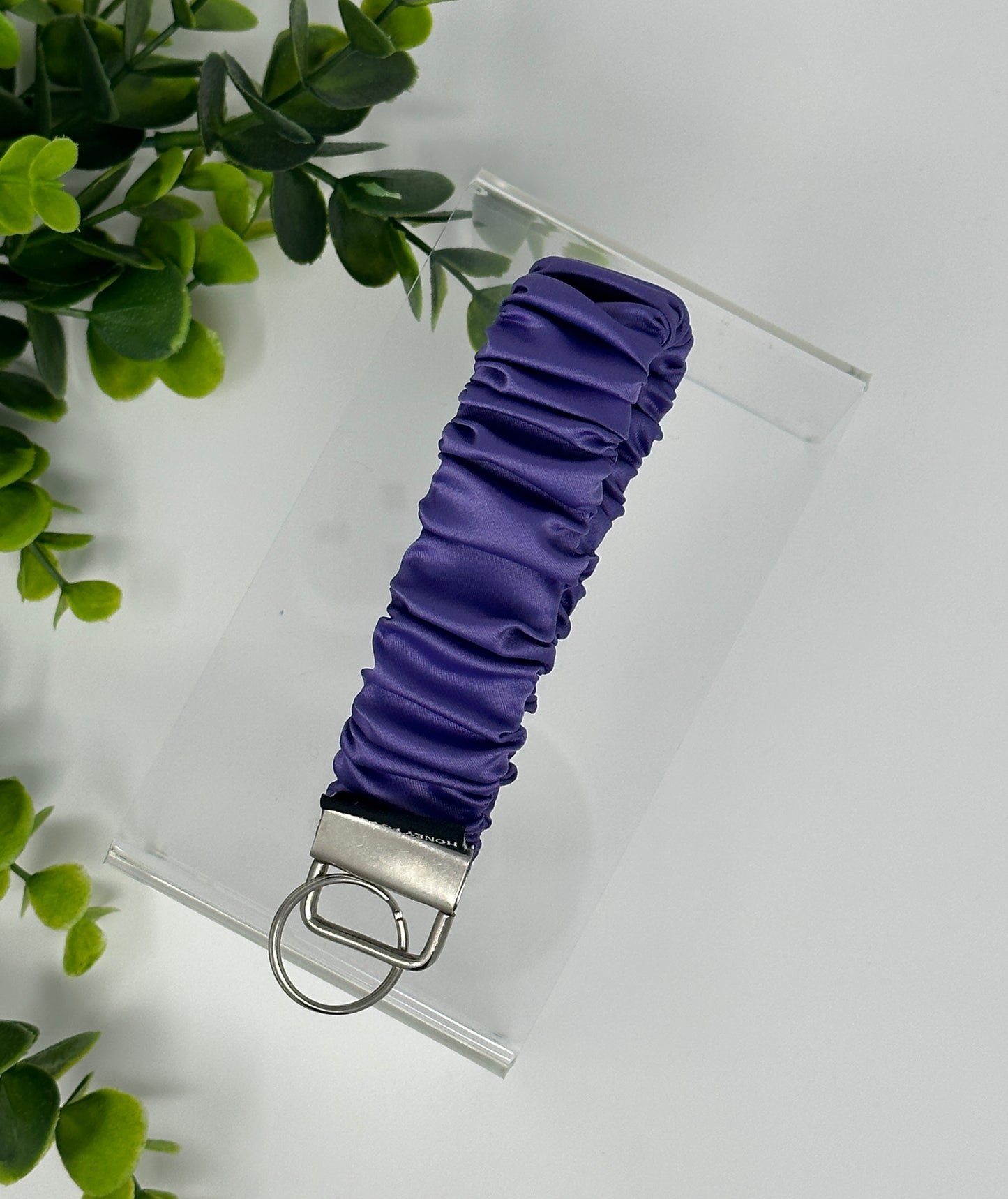 Grape Satin Keychain Lanyard