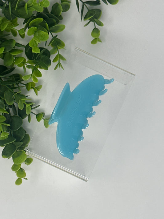 Sky Blue Round Claw Clip