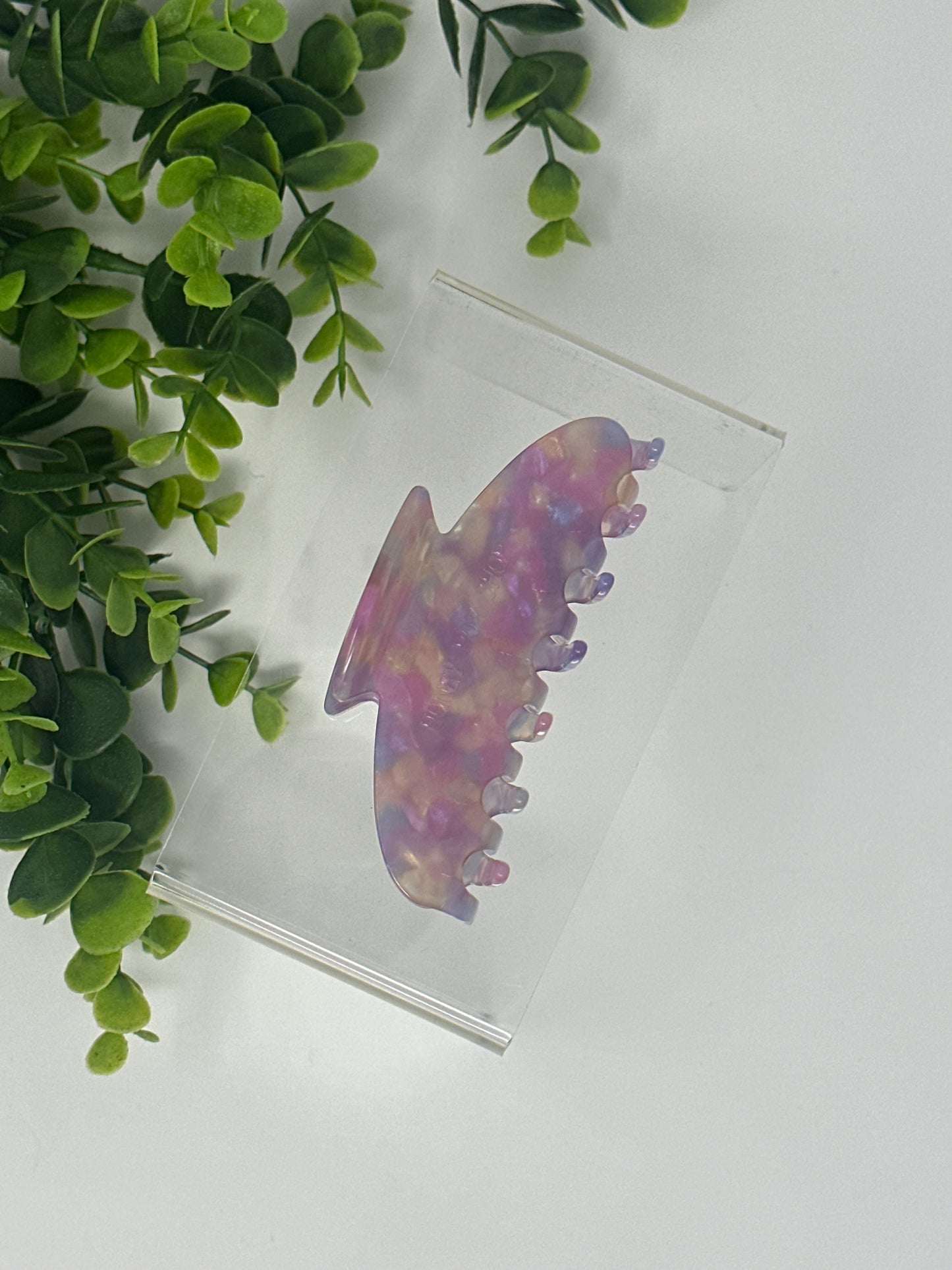 Cotton Candy Round Claw Clip