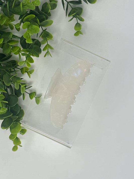 Moonstone Round Claw Clip