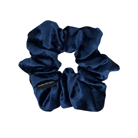 Navy Crushed Velvet