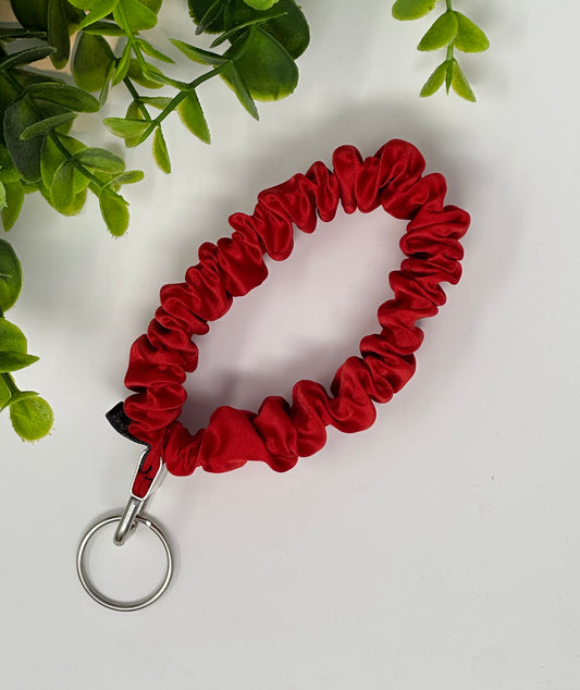 Red Satin Keychain Lanyard