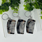 Mini Keychain Hair Comb - Tortoise