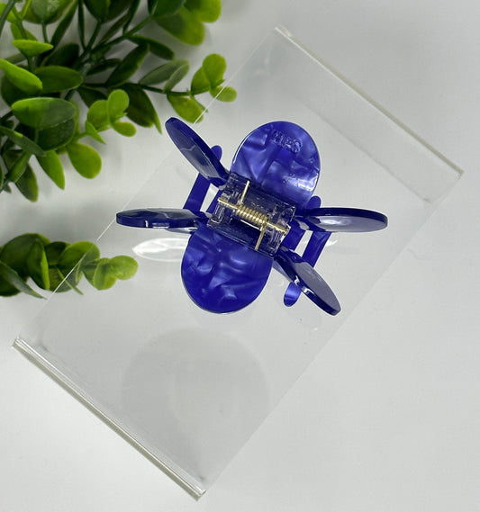 Ultra Violet Flower Claw Clip