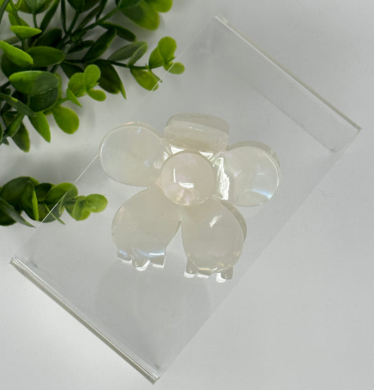 Moonstone Flower Claw Clip