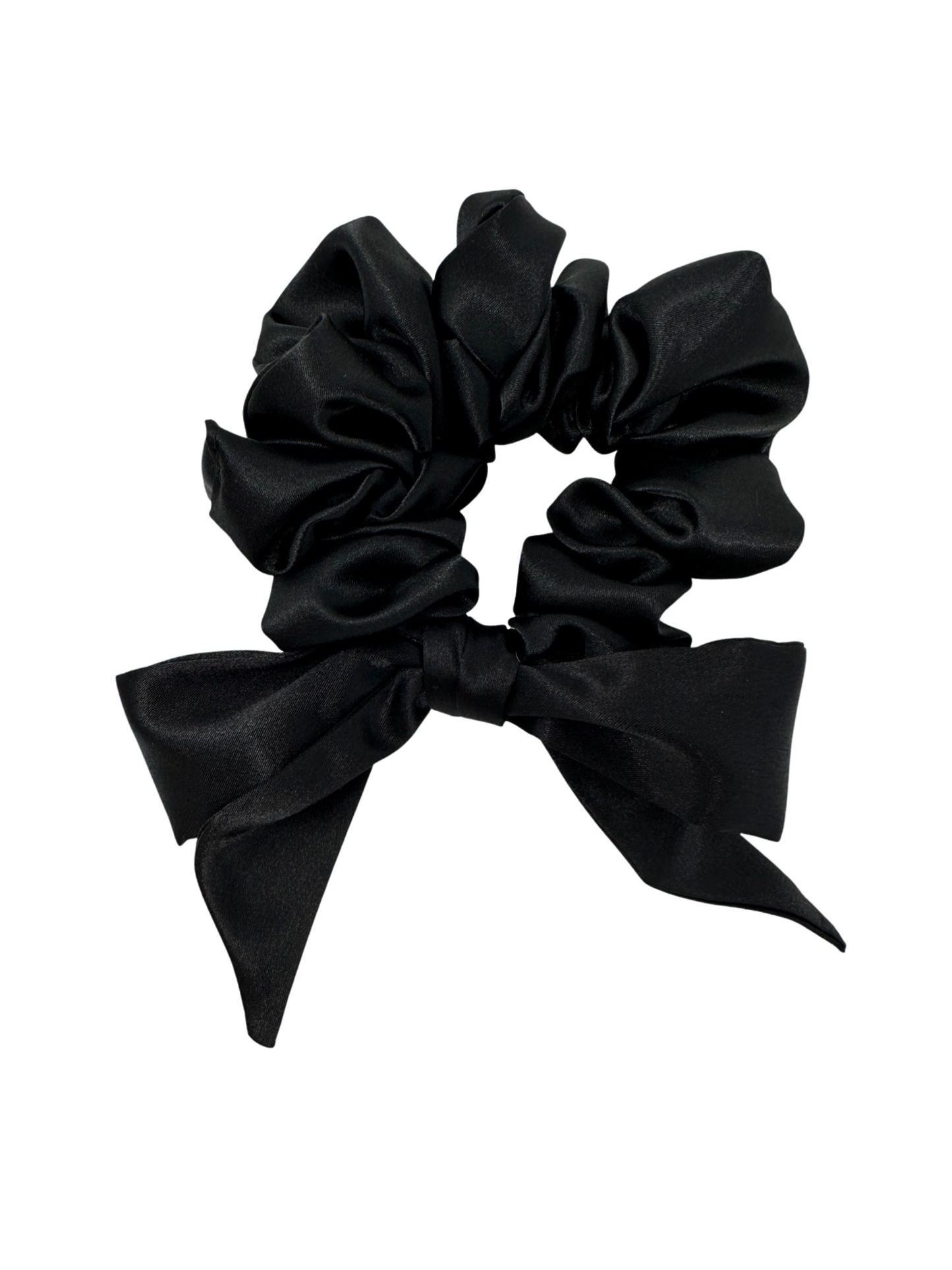 Black Satin with Bow